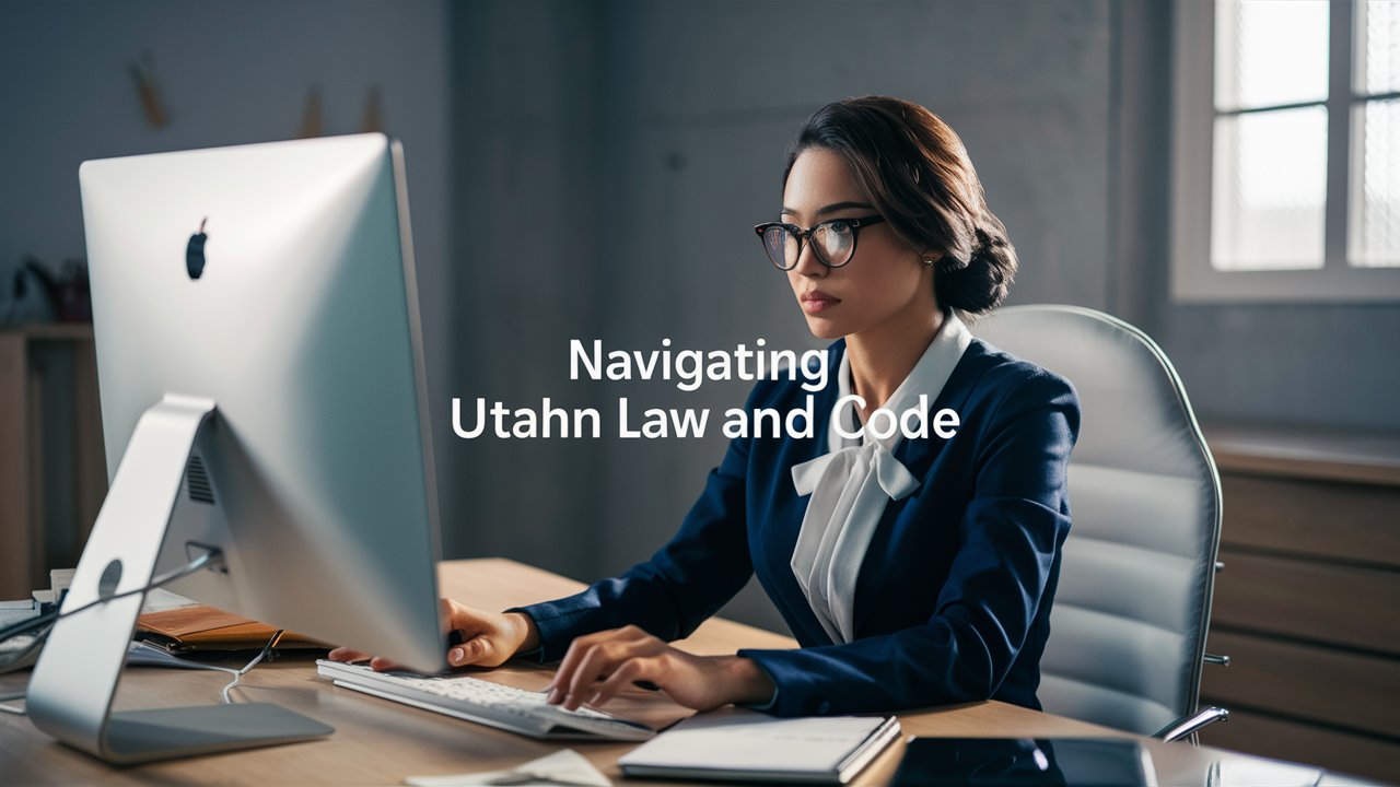 busniesswoman navigating Utahn Law and Code