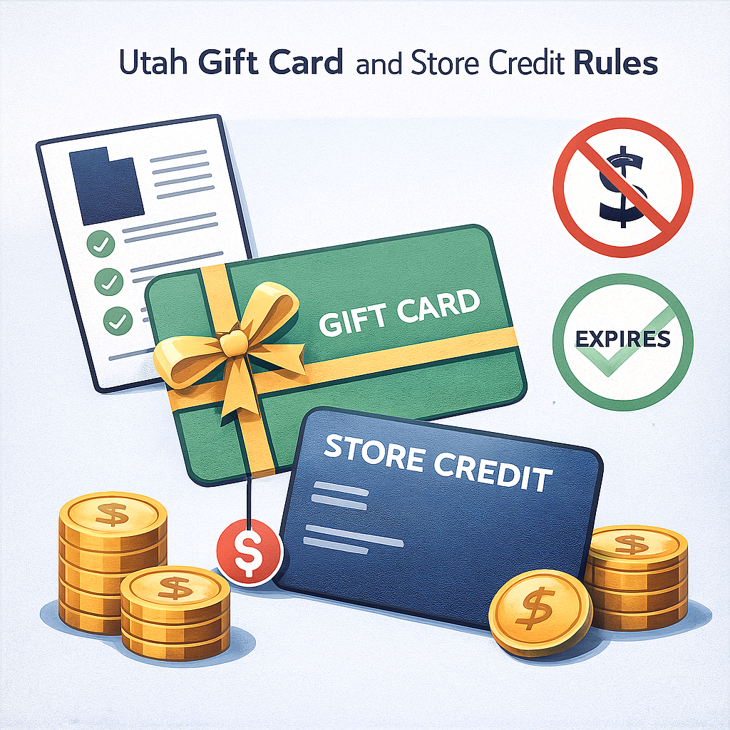 Utah gift card and store credit rules