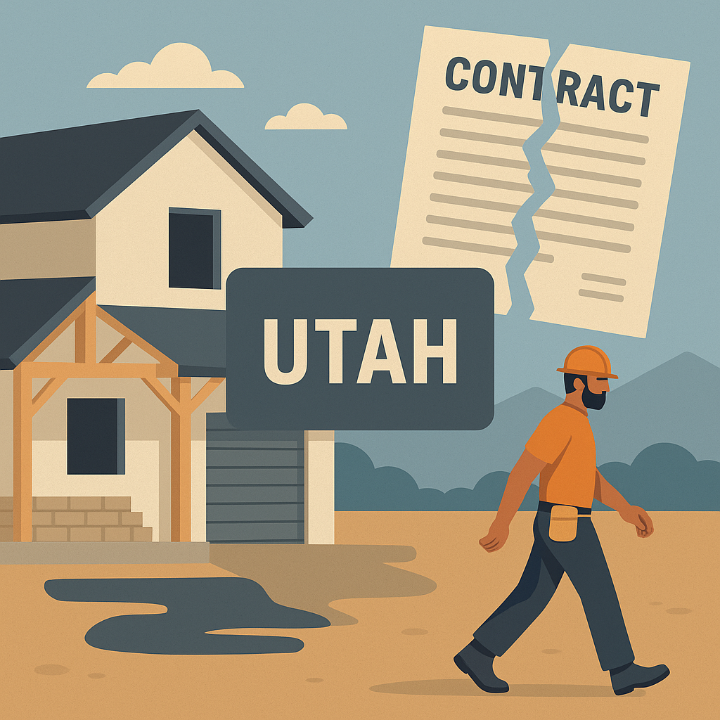 Utah contractor abandonment rights